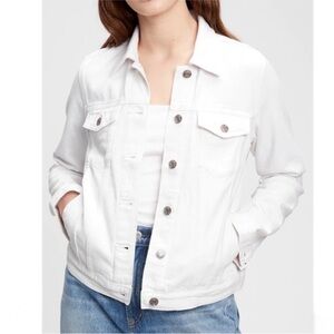 GAP White Denim Jacket Size XS